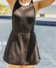 迪卡侬（DECATHLON）泳衣女温泉显瘦遮肚温泉连体小黑裙游泳衣泳装NABWW 暗夜精灵小黑裙(三角内衬) M -L/110-120/偏小一码 实拍图