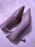 ZHR高跟鞋女尖头浅口性感酒杯跟通勤细跟女鞋软底单鞋女 Y365杏色 34 实拍图