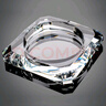 晶不凡 水晶玻璃烟灰缸时尚创意个性礼品大号定制烟灰缸客厅欧式烟缸 透明款 20cm 实拍图