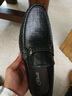 【官方发售】宾度（J.Benato）休闲皮鞋男 豆豆鞋英伦套脚男士商务皮鞋耐磨男鞋防滑驾车鞋 黑色（欧码） 40 实拍图