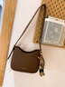 viney牛皮马鞍包包女包新款斜挎包品牌单肩生日礼物送女友老婆 【咖色】高级感实用腋下包 轻奢百搭时尚休闲水桶包 实拍图