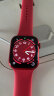 Apple Watch Series 8 智能手表GPS款45毫米红色铝金属表壳红色运动型表带MNP43CH/A 晒单实拍图