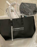 CLEVER & KETCH包包女包新款2023手提包大容量上班通勤托特包子母包生日礼物 黑色 实拍图