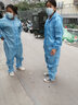 CESK连体服洁净服静电衣防尘服无尘衣喷漆服帽衣裤连体洁净无尘室工作服可水洗可耐高温 蓝色 XXL 实拍图