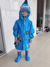 lemonkid儿童雨衣男童女宝宝雨披斗篷式小学生雨具 卡尔搞怪海盗鲨 S 实拍图