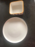 厨匠 陶瓷盘子日式简约风餐盘菜盘汤盘牛排盘甜品盘家用餐具早餐盘 小圆盘- 6英寸 实拍图