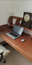 风叶青青北欧实木书桌椅套装家用中学生学习桌课桌可升降写字台卧室电脑桌 胡桃色（单桌） 124cm*60cm*75cm双抽屉 实拍图