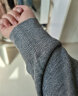 伊芙丽（eifini）无缝成型气质连帽拉链通勤羊毛针织开衫女202春装新款上衣 灰色预售 L 120-135斤 实拍图