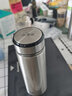 希诺（heenoor）保温杯男女士泡茶杯带滤网高档商务办公家用便携车载大容量水杯子 黑色-【304不锈钢内胆】 460ml 礼盒装（带茶隔） 实拍图