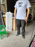 阿诺顿短袖t恤男装夏季体恤夏天半截袖圆领男生青年宽松大码情侣t恤 浅灰色 XL 135-150斤 实拍图