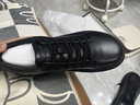皓顿（HAUT TON）新品休闲皮鞋男款头层牛皮商务休闲男鞋新款百搭厚底板鞋子男 黑色 40 适合运动鞋41码 实拍图