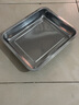 翡畅 304不锈钢方盘加厚深托盘长方形餐盘饺子烧烤蒸饭盘菜盘蒸饭柜 浅盘35.5cmX26.5cmX2cm 实拍图