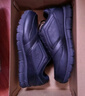 斯凯奇（Skechers）父亲节礼物|男鞋夏季商务休闲皮鞋流行正装鞋软底缓震舒皮鞋 黑色/BLK 44 实拍图