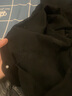 意森富春秋季牛仔外套夹克男装衣服棉质大码宽松休闲上衣纯色韩版休闲装 W111黑色 4XL 【建议168-180斤】 实拍图