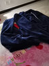 琼瑛睡衣女秋冬加厚男珊瑚绒情侣家居服保暖衣裤套装 男款-藏青色 XL 实拍图