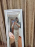 欧莎（OSA）条纹polo领针织衫女夏季23年新款小香风冰丝短袖上衣薄 杏色 M 实拍图