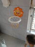 欣格儿童篮球框 室内投篮架 家用挂式篮球板 免打孔篮筐 宝宝玩具男孩女孩生日礼物 可自动计分 橙色狮子 实拍图