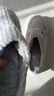 冬季棉拖鞋男居家防滑加厚毛绒保暖女士棉拖鞋2025新款情侣拖鞋女 灰色 40-41 【适合38-39的脚】 实拍图