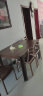 曲美家居 餐桌餐椅 现代轻北欧一桌四椅餐厅餐桌椅组合 一桌四椅 （1.3m） 深橡色 实拍图