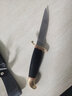 户外装备工具小刀具俄罗斯刀子防身多功能登山用品荒野外求生刀随身瑞士军士刀一体龙骨直刀 二代黑柄款 实拍图