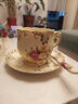 友来福欧式咖啡杯套装陶瓷咖啡杯碟高档英式茶具马克杯下午茶生日礼物 花海-单杯碟 实拍图