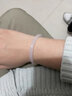 中国黄金（CHINA GOLD）次日达白月光手镯荔枝冻玉镯子年轻款生日礼物送女友老婆周年礼物 （细镯）6mm白月光手镯【56圈口】 实拍图