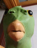 克罗米绿头鱼网红鱼头套绿头怪年会绿鱼头套搞怪万圣节面具COS表演道具 绿头怪面具 实拍图