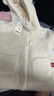 戴维贝拉（DAVE＆BELLA）女童外套休闲儿童棉服连帽小童上衣加厚宝宝衣服冬装新款幼儿外衣 米色【现货】 90 cm（建议身高80-90cm） 实拍图