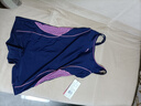 英发连体泳衣女平角保守休闲运动游泳装舒适温泉大码泳衣 蓝色 3XL （173-175厘米/70-75公斤） 实拍图