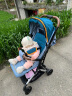 bask魔术师婴儿车轻便可坐可躺0-6岁用减震折叠便携宝宝婴儿推车神器 豪华款孔雀蓝-遮阳防晒版 实拍图