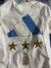 adidas阿根廷队世界杯三星纪念运动上衣短袖T恤男装夏季阿迪达斯 白色 XL 实拍图
