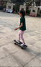迈卡龙S7陆地冲浪板初学者滑板成人儿童专业刷街代步免蹬地陆冲板大鱼板 S7-30寸落樱缤纷 实拍图