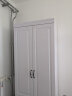 奥尚斯莱 衣柜 现代简约卧室家具木质带转角边柜组合大衣橱白色衣柜 单衣柜  平顶款 两门衣柜  （主柜长0.8米） 实拍图