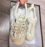 骆驼（CAMEL）丑萌登山鞋女时尚撞色户外休闲鞋 L24S076620 米/银/黄 38 实拍图