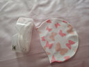 佑游泳镜防水防雾高清近视男女士大框游泳眼镜儿童潜水泳帽套装备 透明白色+樱花泳帽套装 平光 实拍图