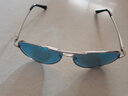 雷德蒙偏光太阳镜男女潮人炫彩蛤蟆镜驾驶镜司机镜开车专用墨镜太阳眼镜 银色框 冰蓝偏光片 实拍图
