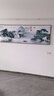 瑞尚（RUISHANG） 新中式客厅装饰画大气山水画横版沙发背景墙画挂画轻奢晶瓷壁画 流水生财 240*80/烤瓷镶钻/适合3.5沙发 实拍图