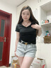 啄木鸟皮带女2024凯旋门休闲针扣真皮装饰腰带女士纯牛皮简约百搭裤带 凯旋门黑带身【正品礼盒装】 110cm 实拍图