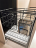 太和樱花304不锈钢橱柜调味拉篮 纳米黑厨房橱柜拉蓝置物架调料拉篮调味篮 黑纳米450柜体适合内宽420以上 底轨道 实拍图