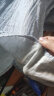 无印良品（MUJI） 女式 木棉混双层纱织五分袖束腰长上衣内搭罩衫衬衫BC2J1C4S 蓝色条纹 M(160/84A) 晒单实拍图