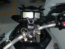 RAM摩托车手机支架 哈雷宝马杜卡迪川崎圆管车把通用铝合金手机架 6厘米标准套装 实拍图