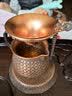 容山堂 铜茶托架 茶漏茶滤过滤器支撑架子套装功夫茶具茶道配件 梅花茶漏锤纹款-锤纹茶托架套装 实拍图