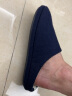 内泊（NEIBO）乳胶棉拖鞋男士冬季天大码女居家用橡胶软底防滑防臭羊毛保暖灰36 实拍图