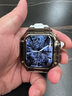 DRESSELF苹果手表表带apple iwatchS8/9/10/11ultra透明改装硅胶手表壳表带一体式壳 适用于苹果 透黑壳+白表带+蝴蝶扣 45mm（s7/8/9） 实拍图