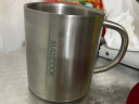 美厨（maxcook）304不锈钢水杯 320ml双层泡茶杯口杯儿童 带盖带手柄7.8cm MCB649 实拍图
