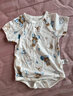 巴拉巴拉新生儿衣服宝宝睡衣爬服哈衣包屁衣夏装全棉薄款舒适萌 白咖色调00315 80cm 实拍图