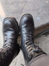 莱尔斯丹秋冬新款Y系列型格拉链短筒马丁靴中跟女短靴2T54901 黑色 BKG 35 晒单实拍图