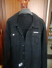 真维斯（Jeanswest）夹克男士2026春季牛仔夹克痞帅潮工装翻领外套男黑灰色4XL 实拍图