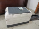 悦卡 车载后备箱收纳箱汽车储物箱可折叠整理箱工具箱户外露营用品 大号70升三盖白银（配防水袋) 实拍图