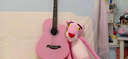 雅萨特奥（YASATEAO)单板民谣吉他38寸初学者吉他新手入门吉它学生乐器 38寸粉红色（礼包） 实拍图